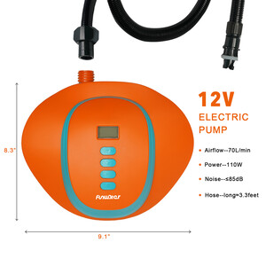 Bomba eléctrica de alta presión para tabla de remo (alimentada por batería)