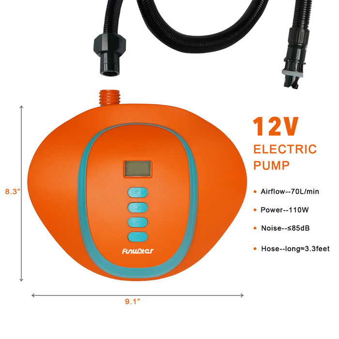 Bomba eléctrica de alta presión para tabla de remo (alimentada por batería)