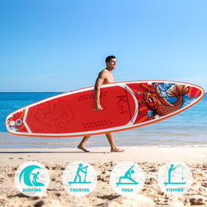 Tabla de surf hinchable de 11 pies - Sup Koi naranja