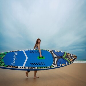 Tabla de surf hinchable con remo de 11'6" - Mono Azul