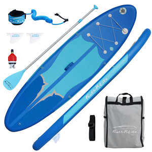 Tabla de surf hinchable de 11 pies, color azul